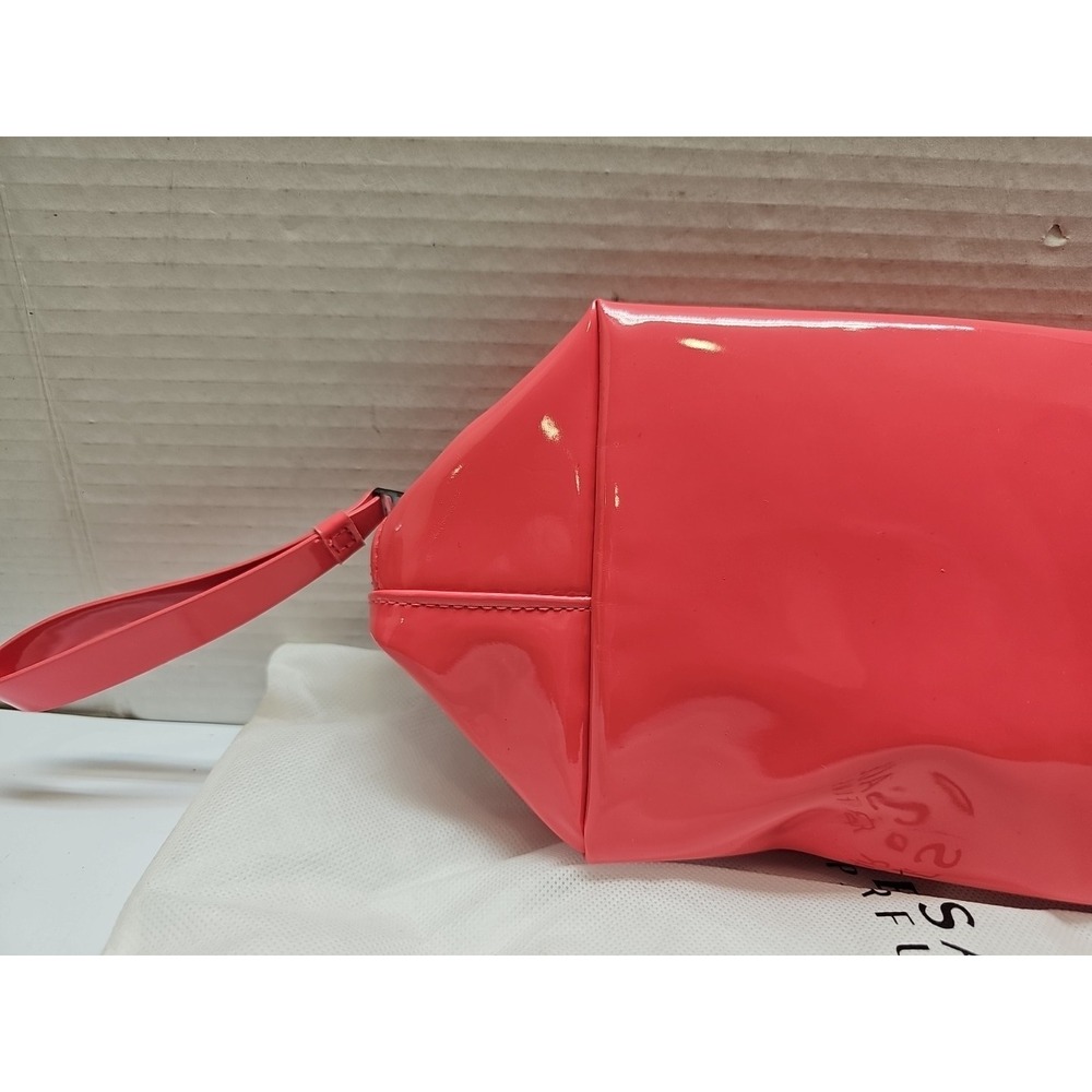 VERSACE Perfumes Pink Patent Vanity Case Pouch Bag Case Cosmetic Makeup 13x6in View 5